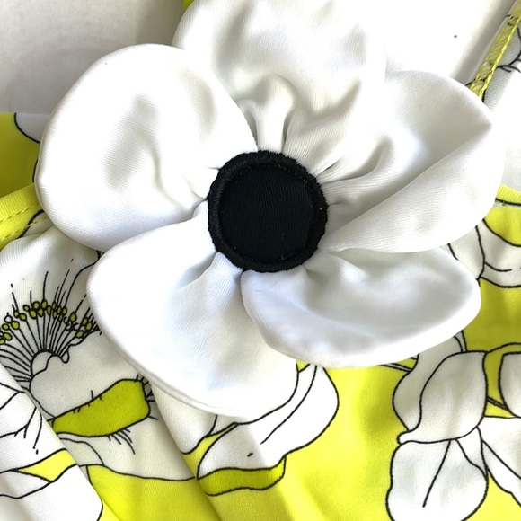 Janie and Jack Yellow Floral Ruffle Two Piece Swimsuit, Size 3T - Picture 3 of 5